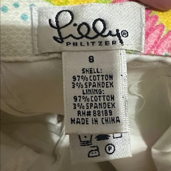 Vintage Lilly Pulitzer Large Flower Print Skirt Size 8 - Picture 4 of 7